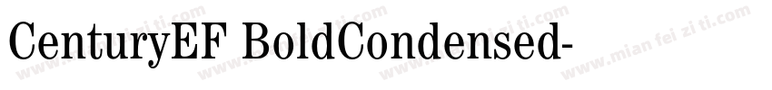 CenturyEF BoldCondensed字体转换